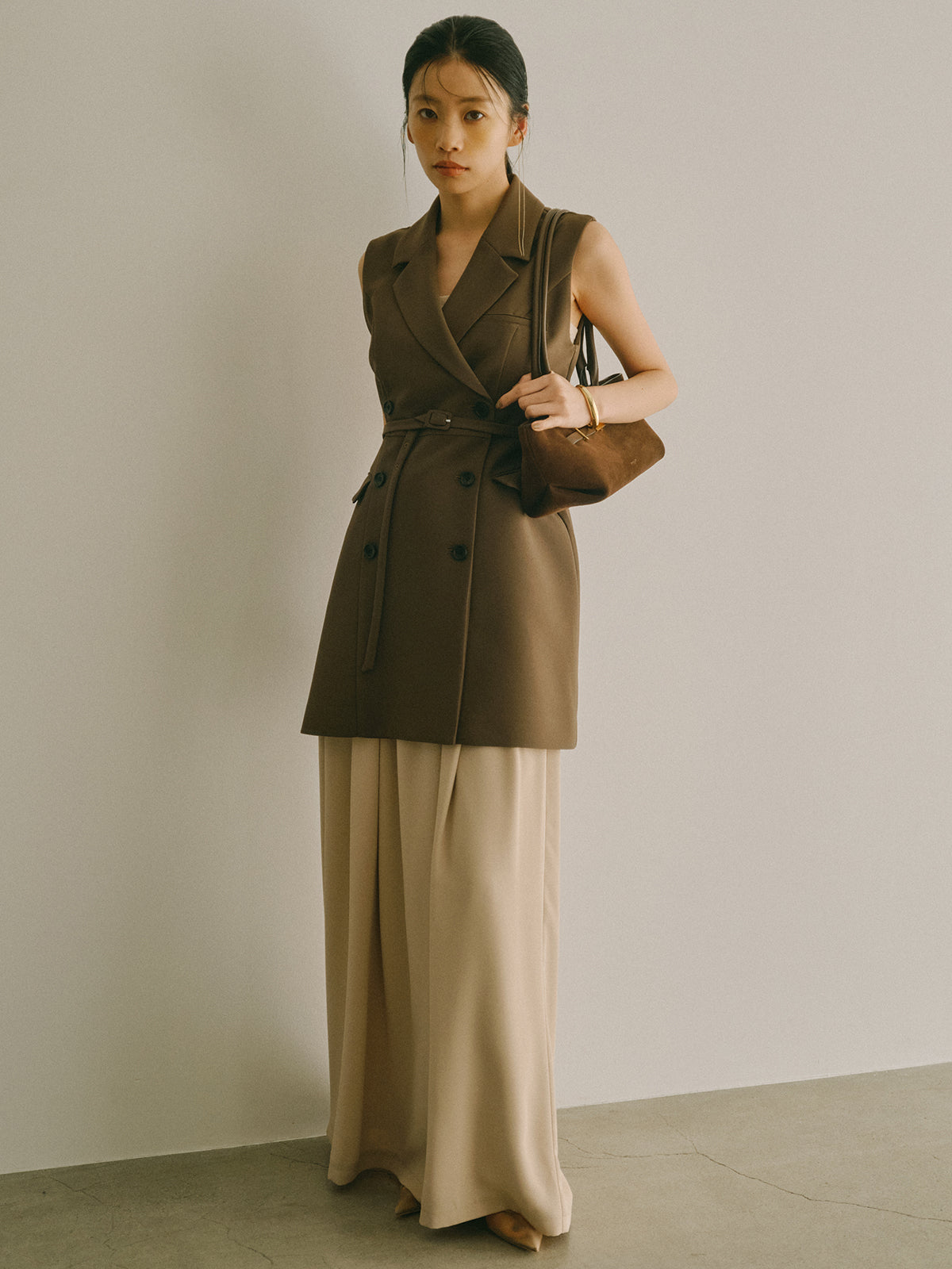 テーラードジレワンピース