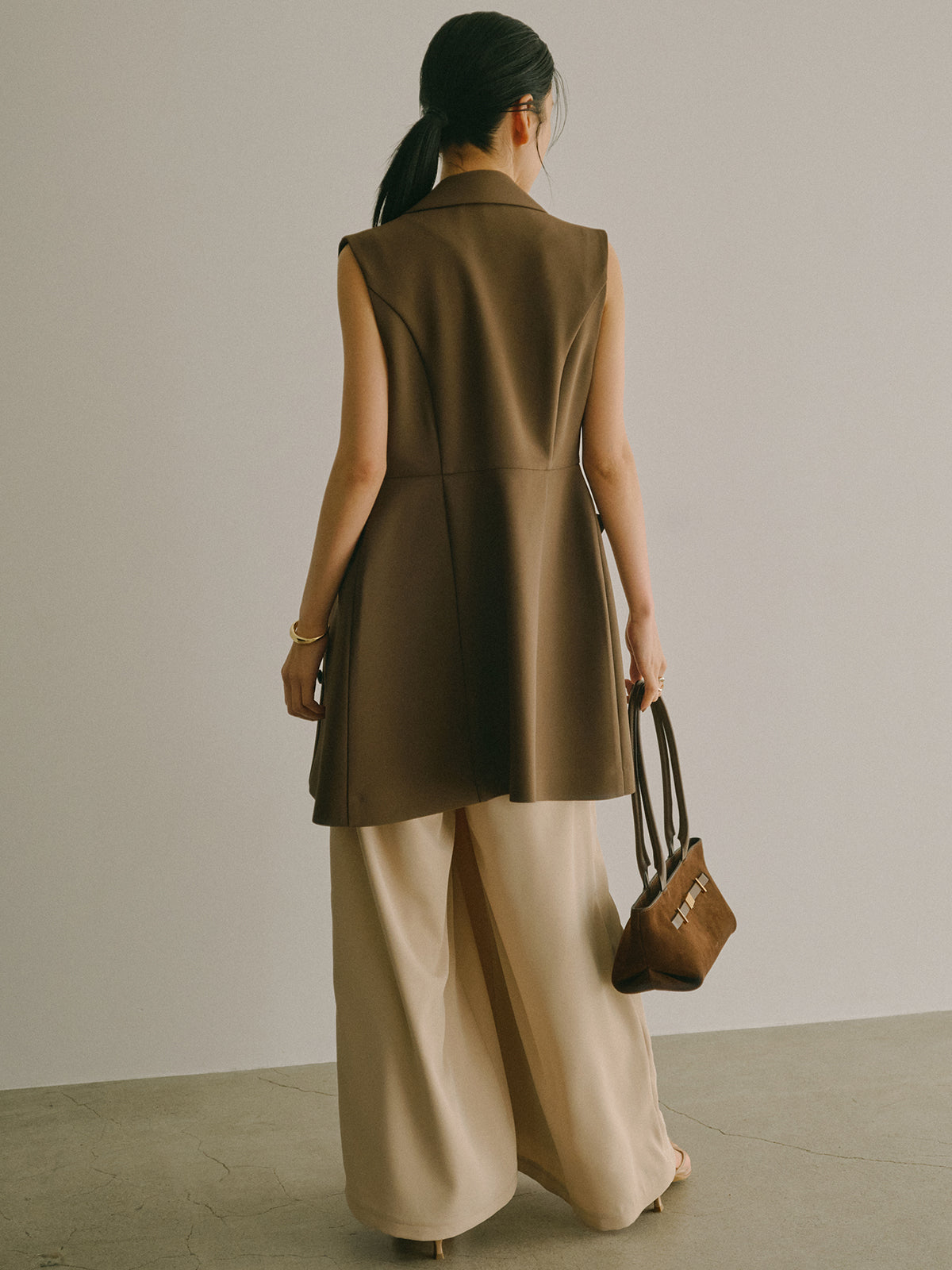 テーラードジレワンピース