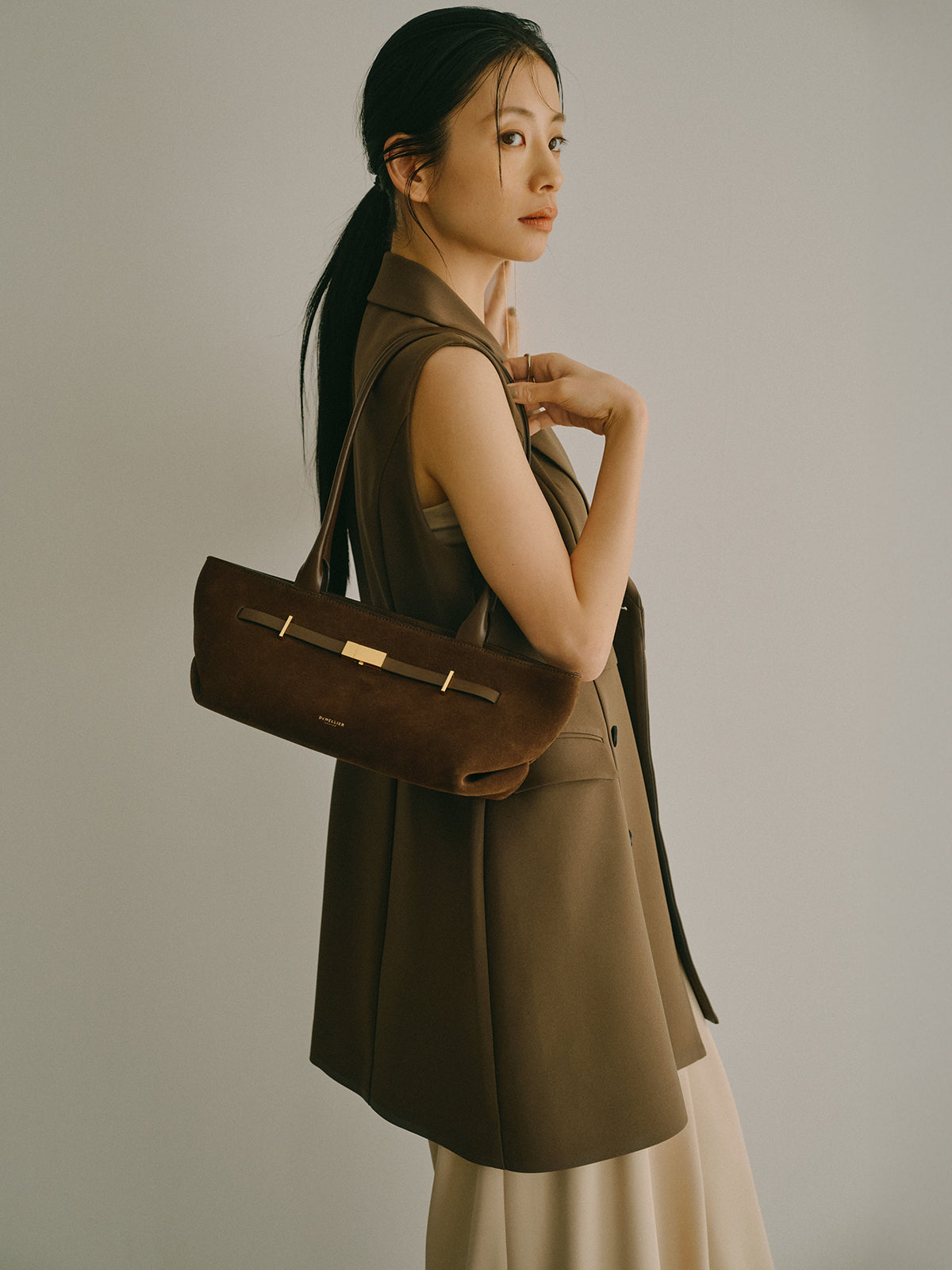 テーラードジレワンピース