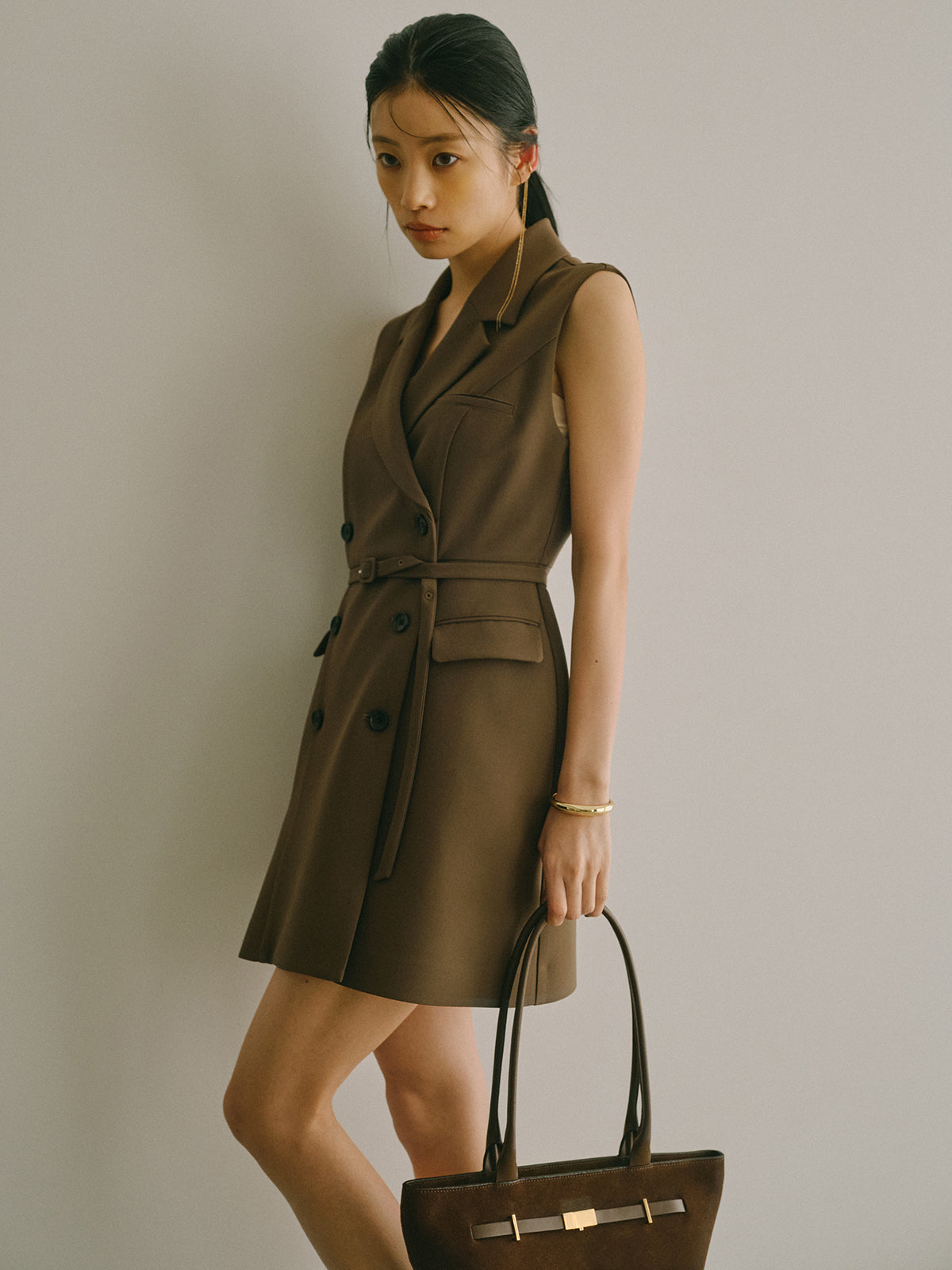 テーラードジレワンピース