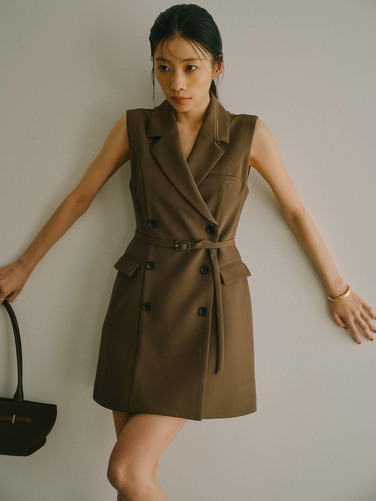 テーラードジレワンピース