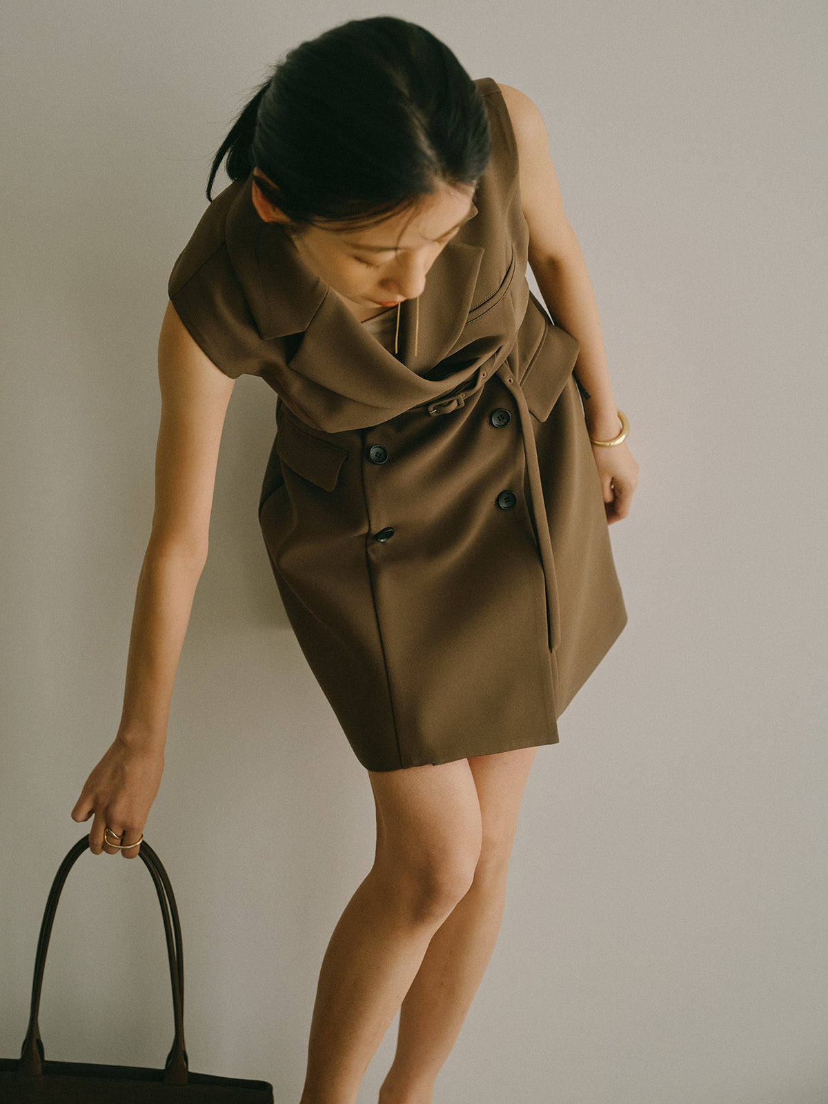 テーラードジレワンピース