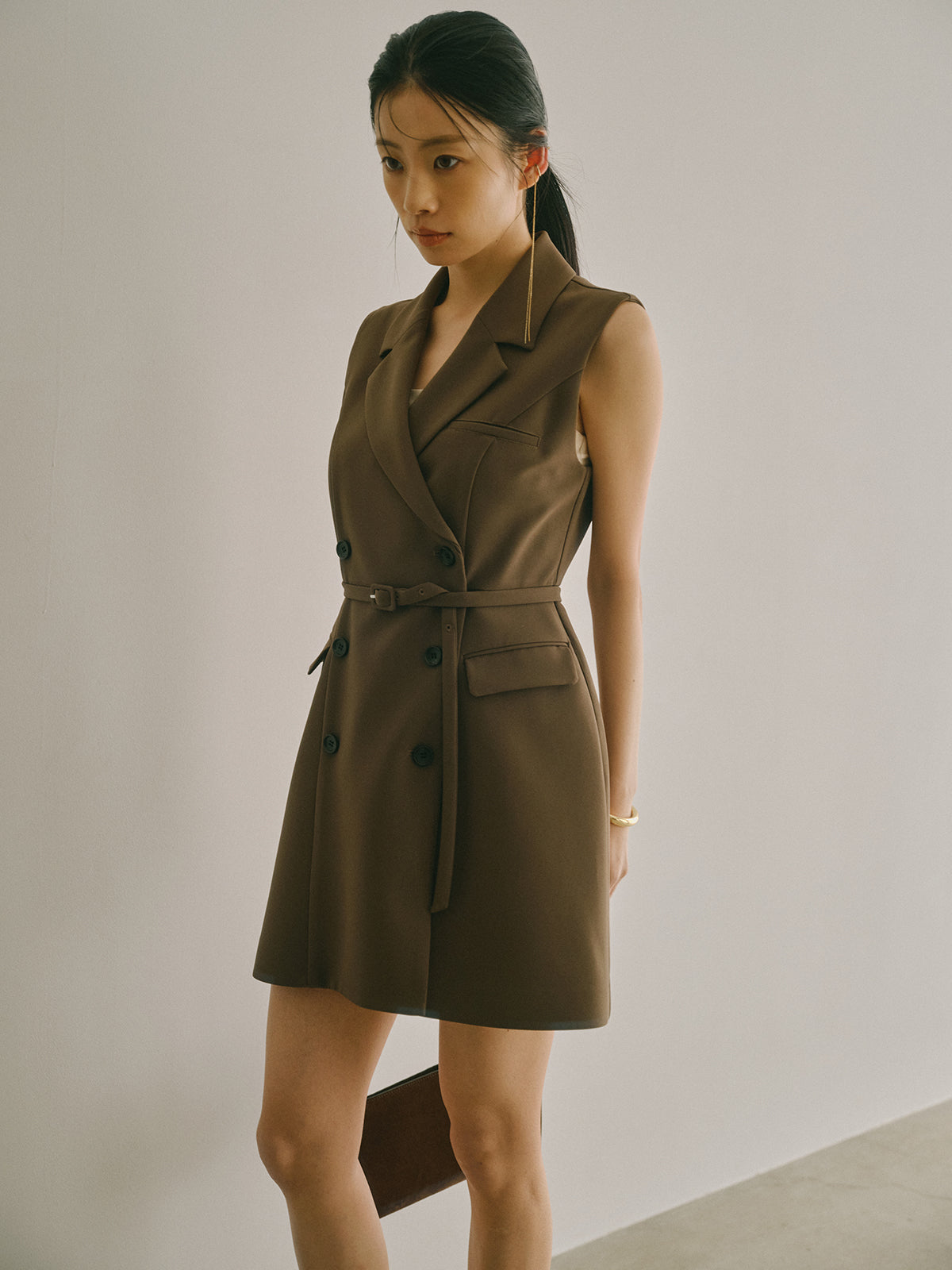 テーラードジレワンピース