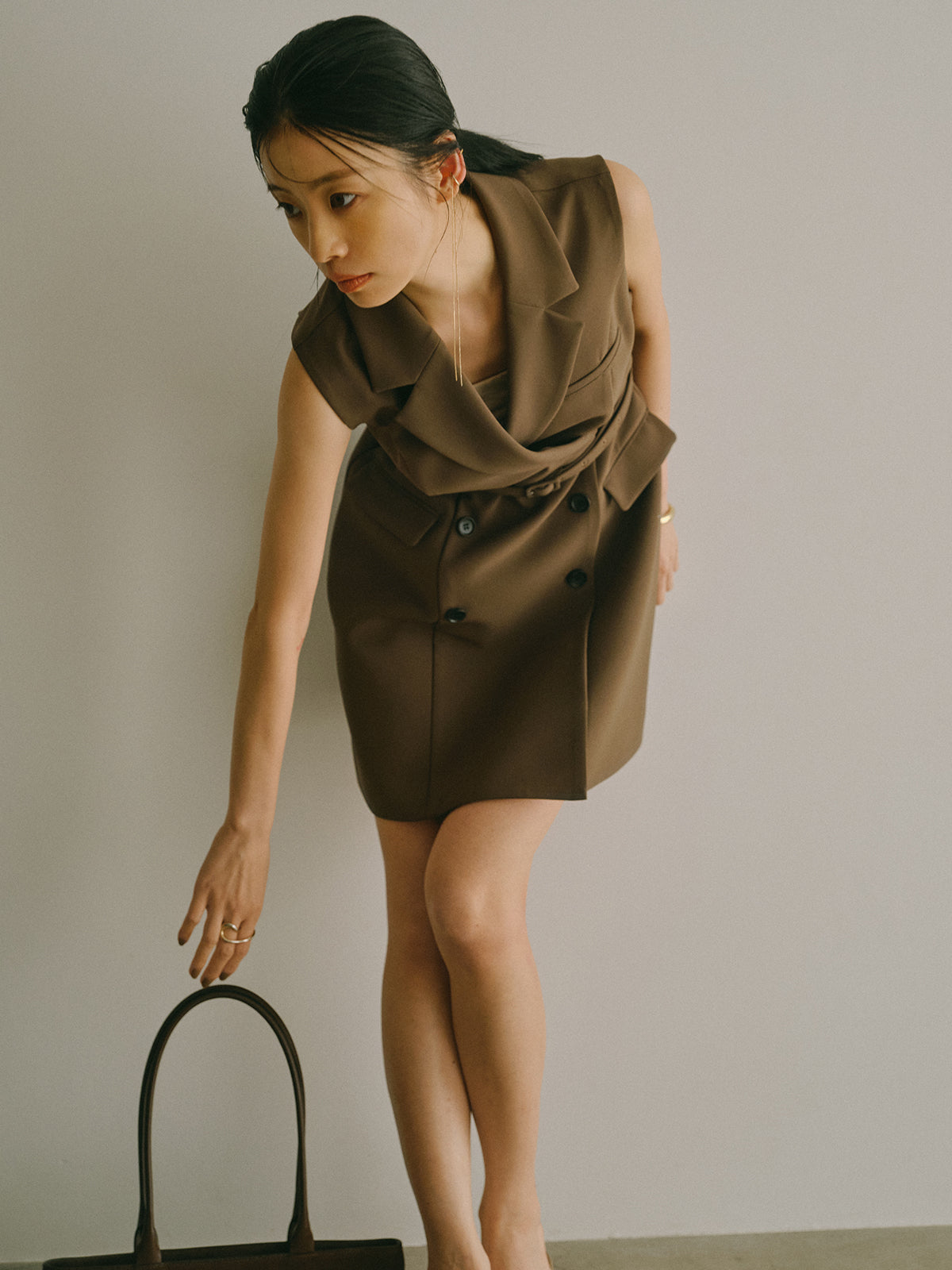 テーラードジレワンピース