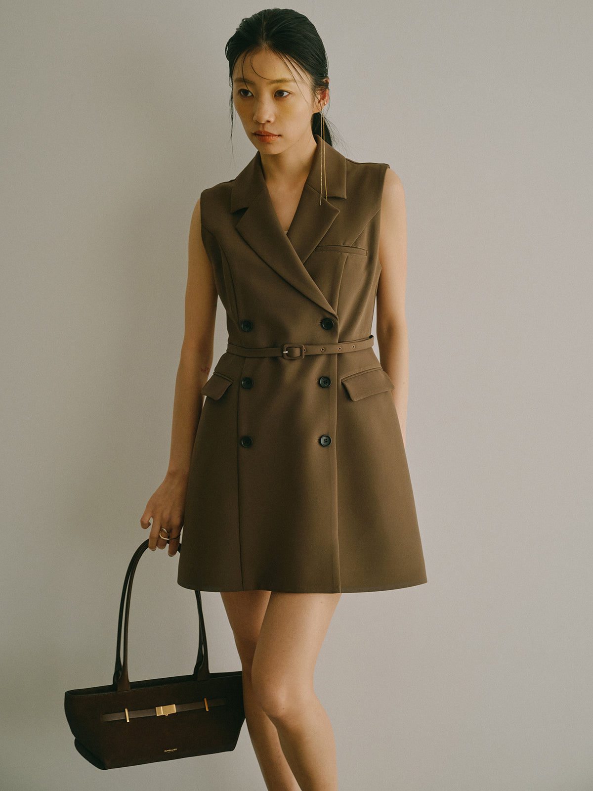 テーラードジレワンピース