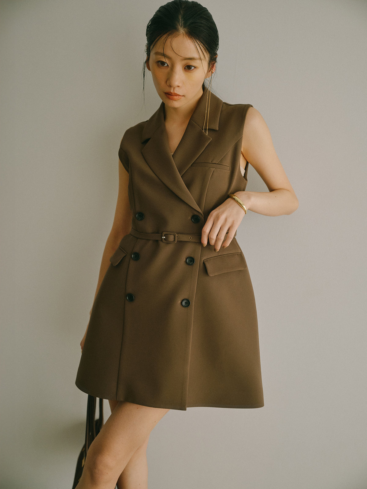 テーラードジレワンピース