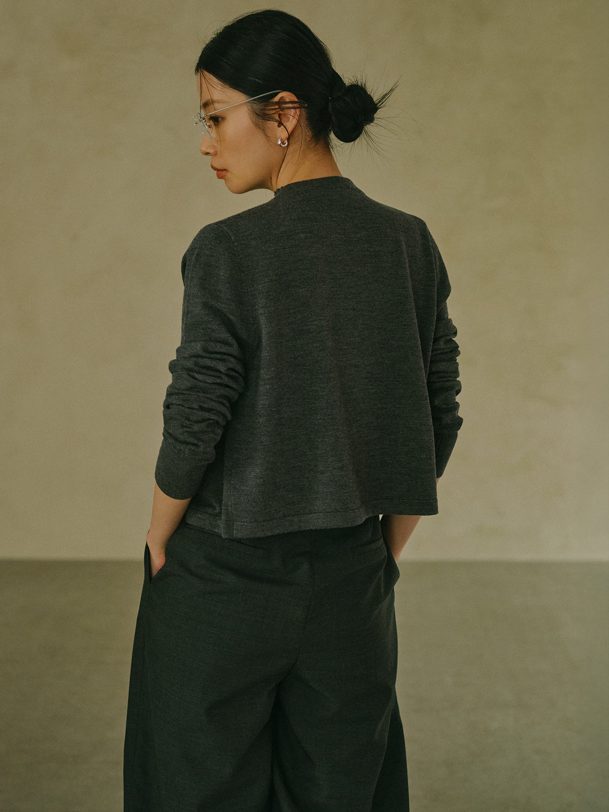 フリルタックワイドパンツ