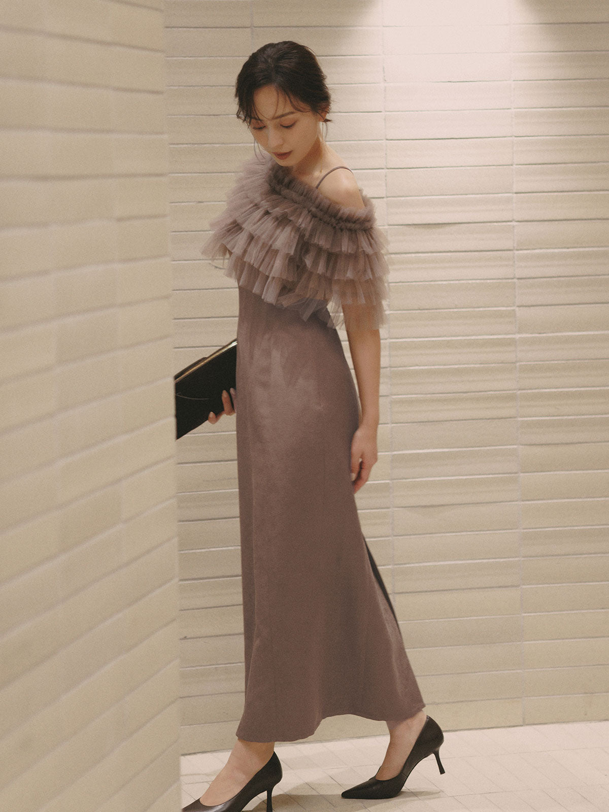 【occasion】ボレロセットジャガードドレス