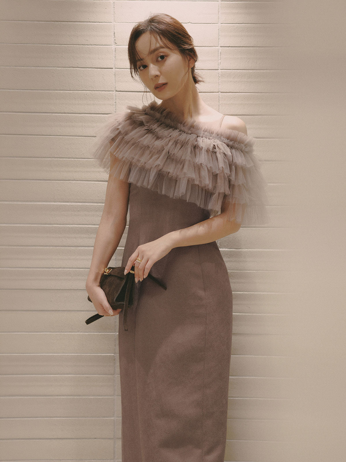 【occasion】ボレロセットジャガードドレス