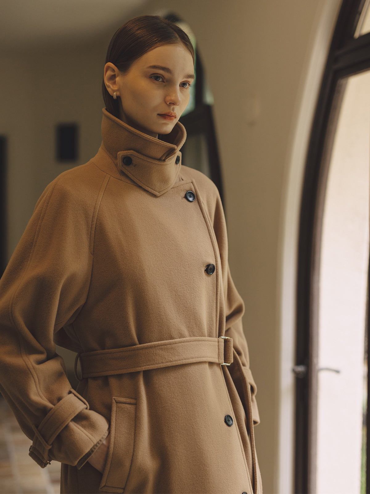 ウールトレンチコート