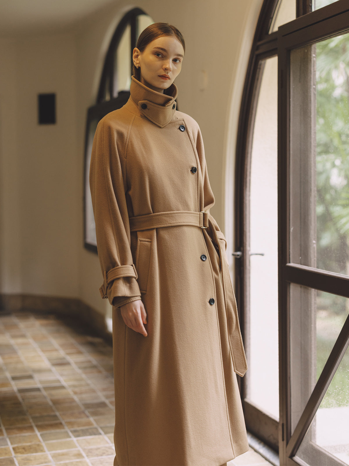 ウールトレンチコート