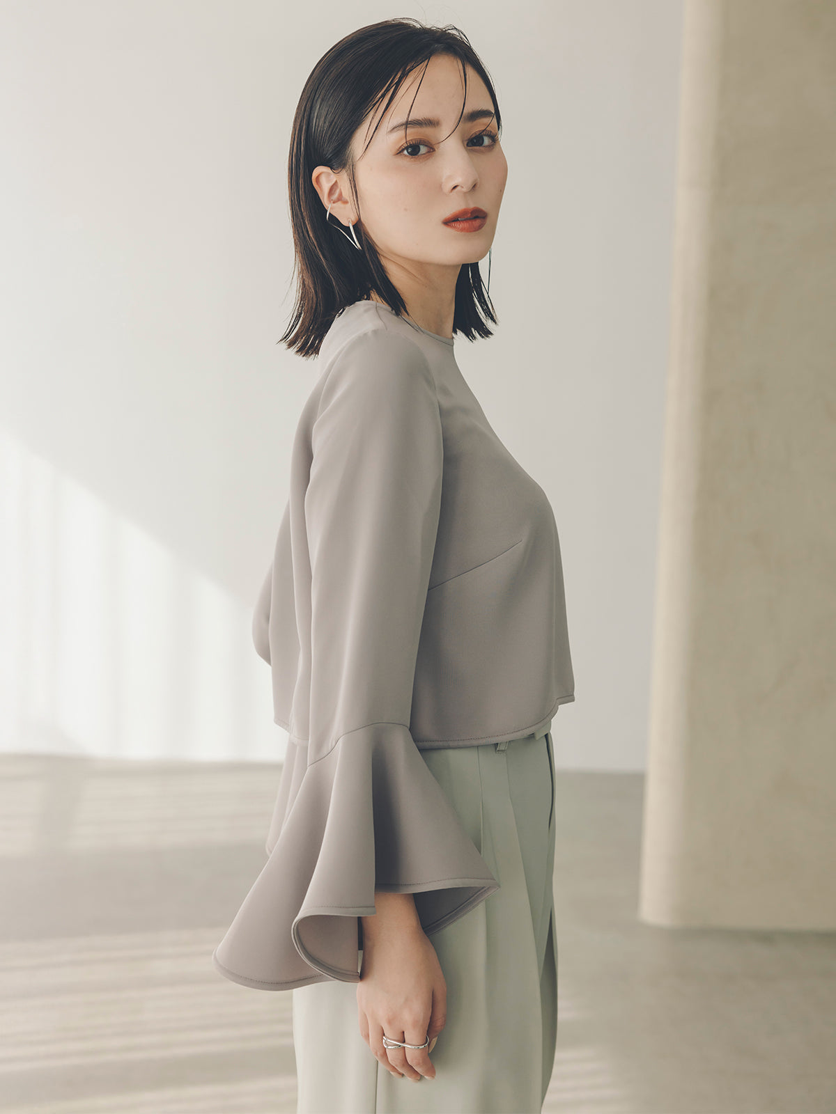 투턱 와이드 팬츠