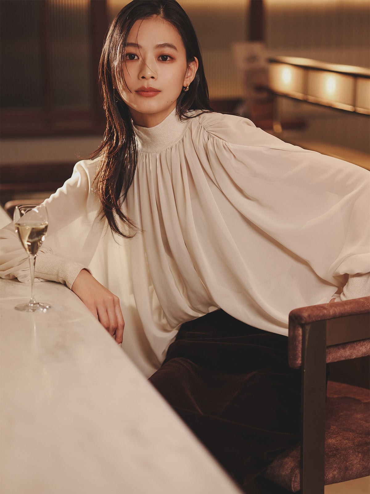 ベルベットナロースカート