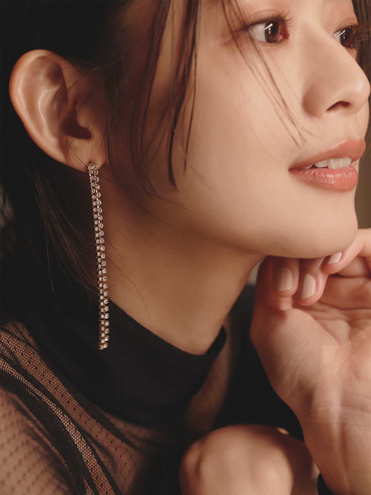 ダイヤレーンピアス