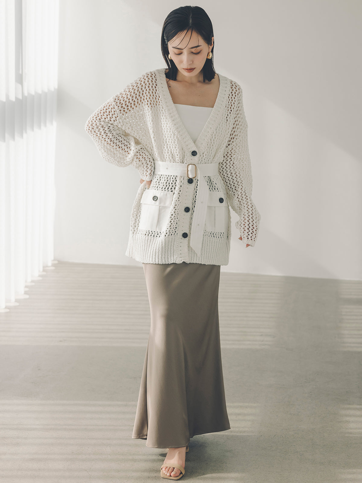 カップインキャミソールベアトップ