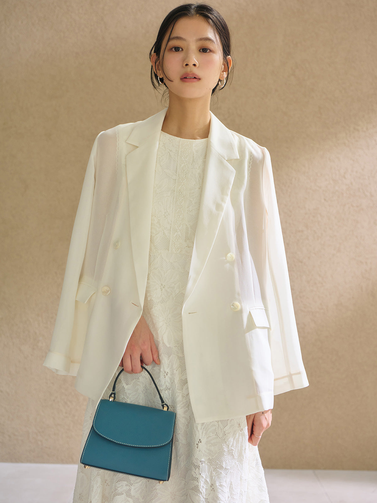 シアーテーラードジャケット