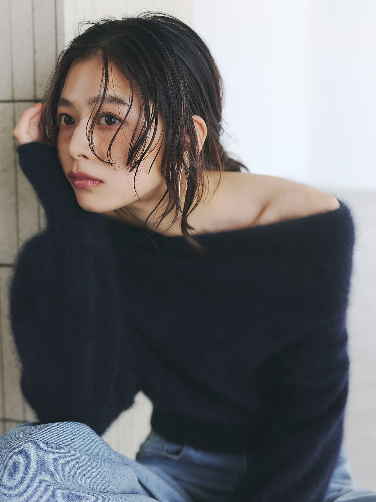 ラクーンフォックスオフショルニットプルオーバー