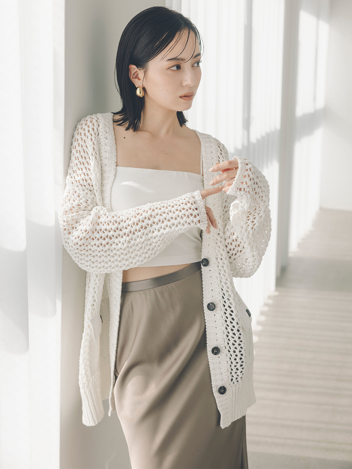 カップインキャミソールベアトップ