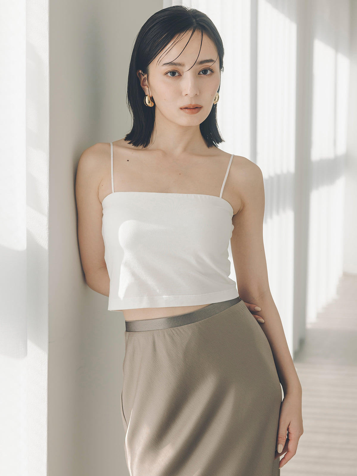 カップインキャミソールベアトップ