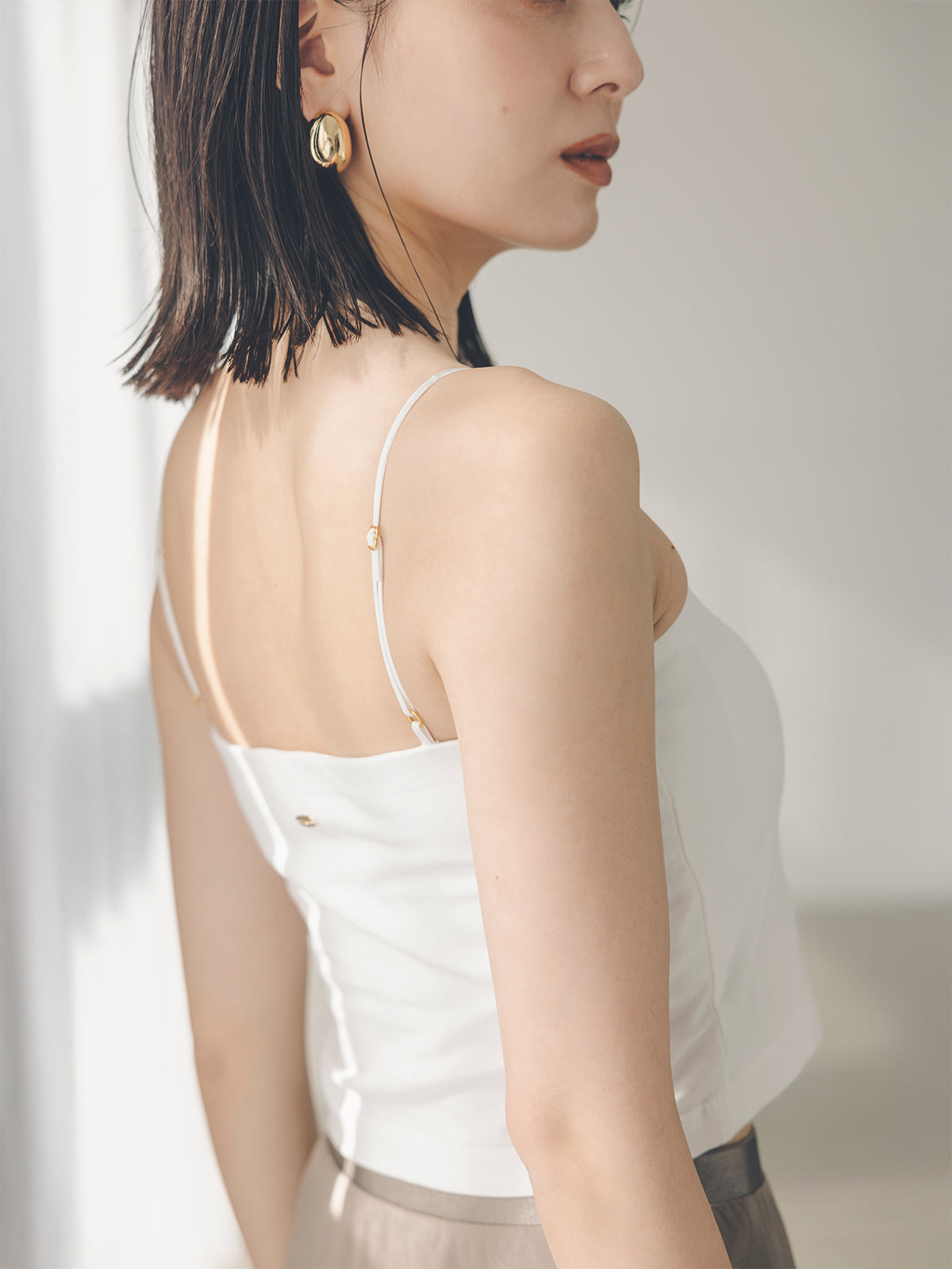 カップインキャミソールベアトップ