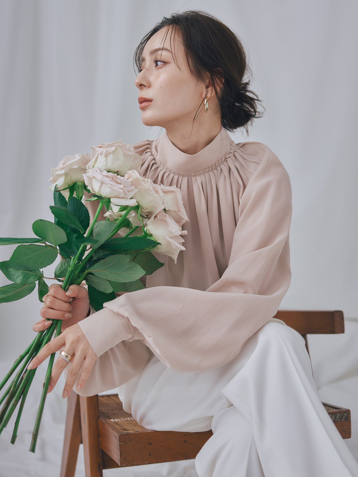 铜氨纤维棉质蓬松衬衫