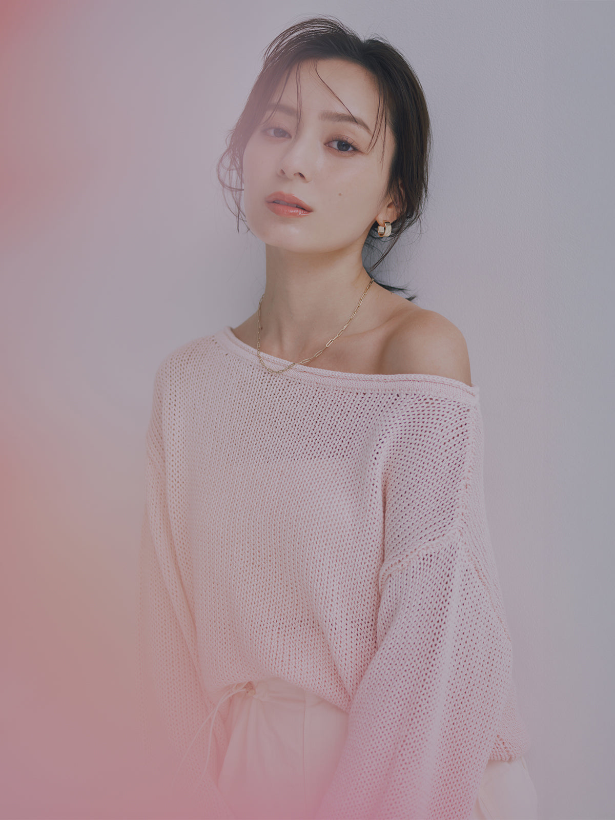 ペーパーヤーンニットプルオーバー