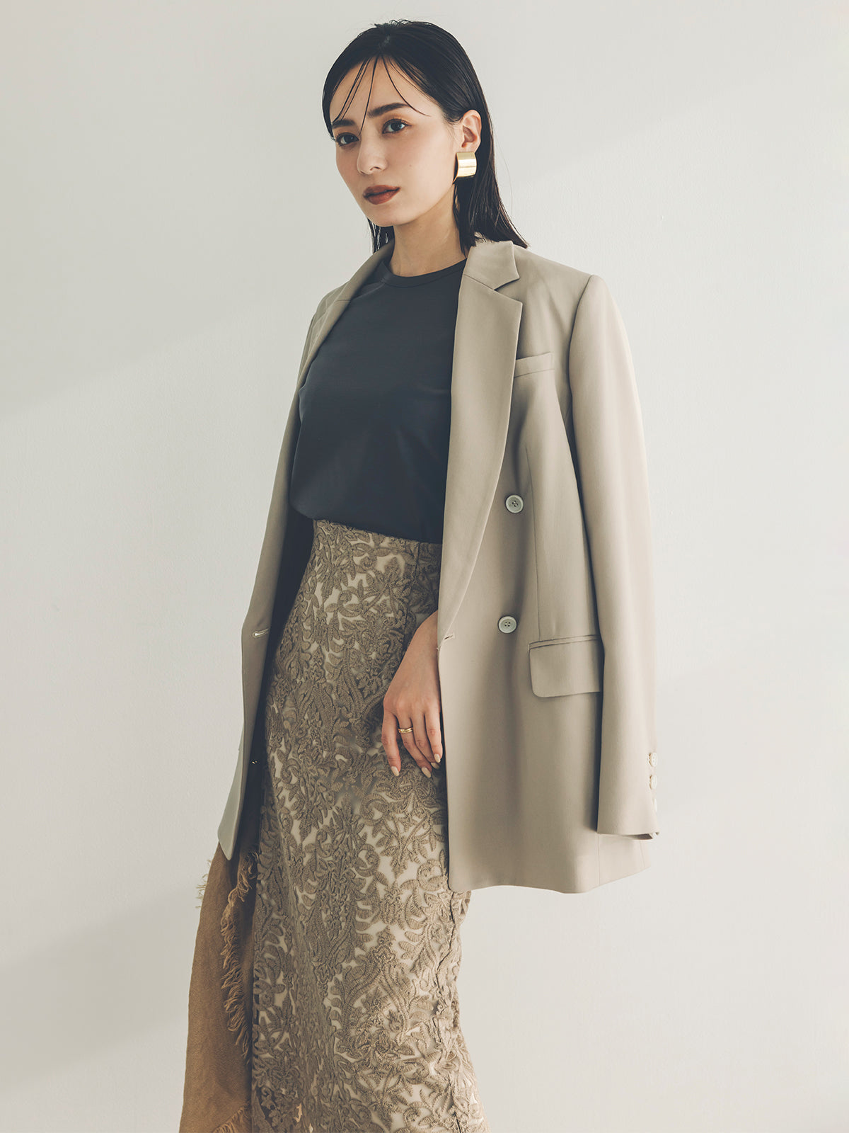 絲滑觸感棉質修身T恤