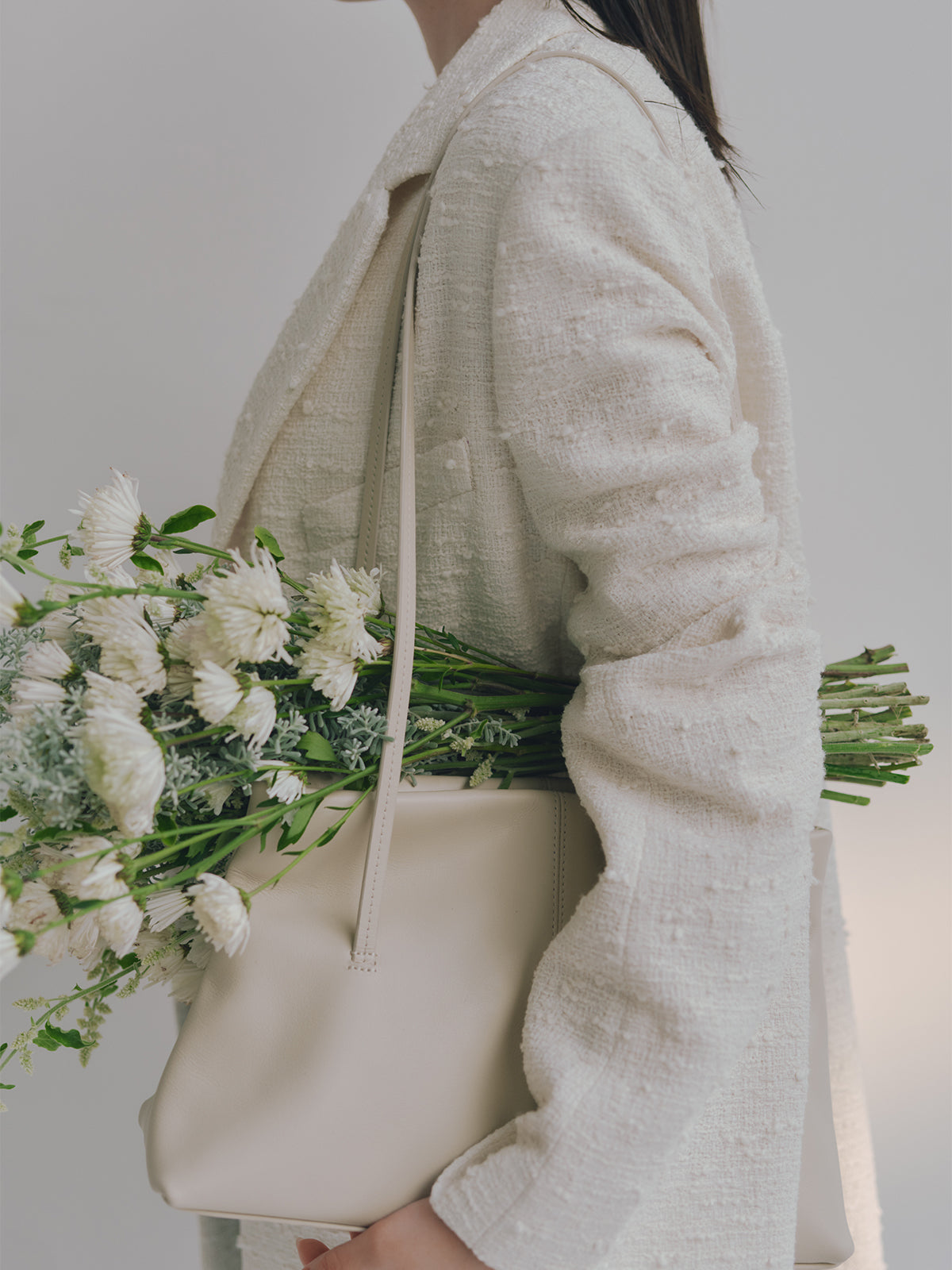 ツイードシングルオーバージャケット