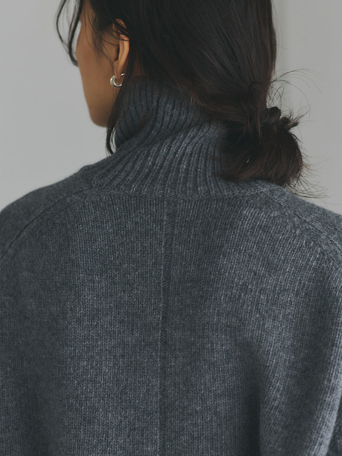 HAMILTON 울 캐시미어 터틀넥 풀오버