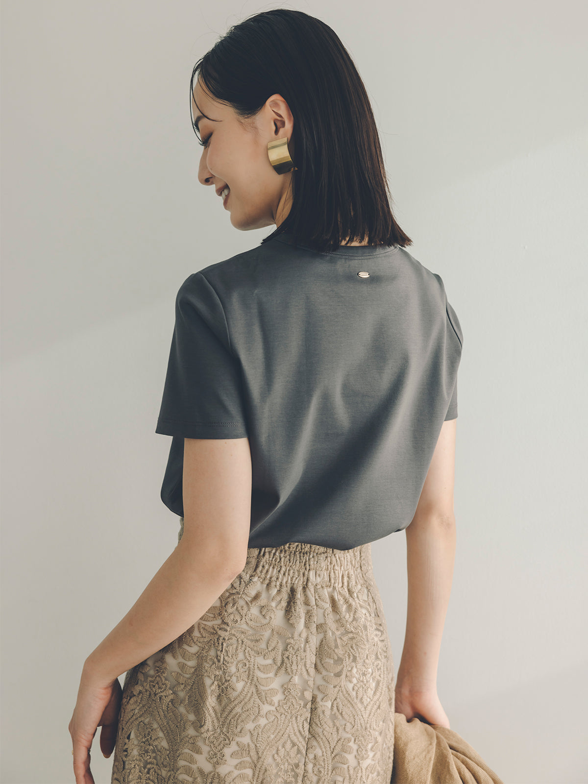 Silk touch cotton slim fit T