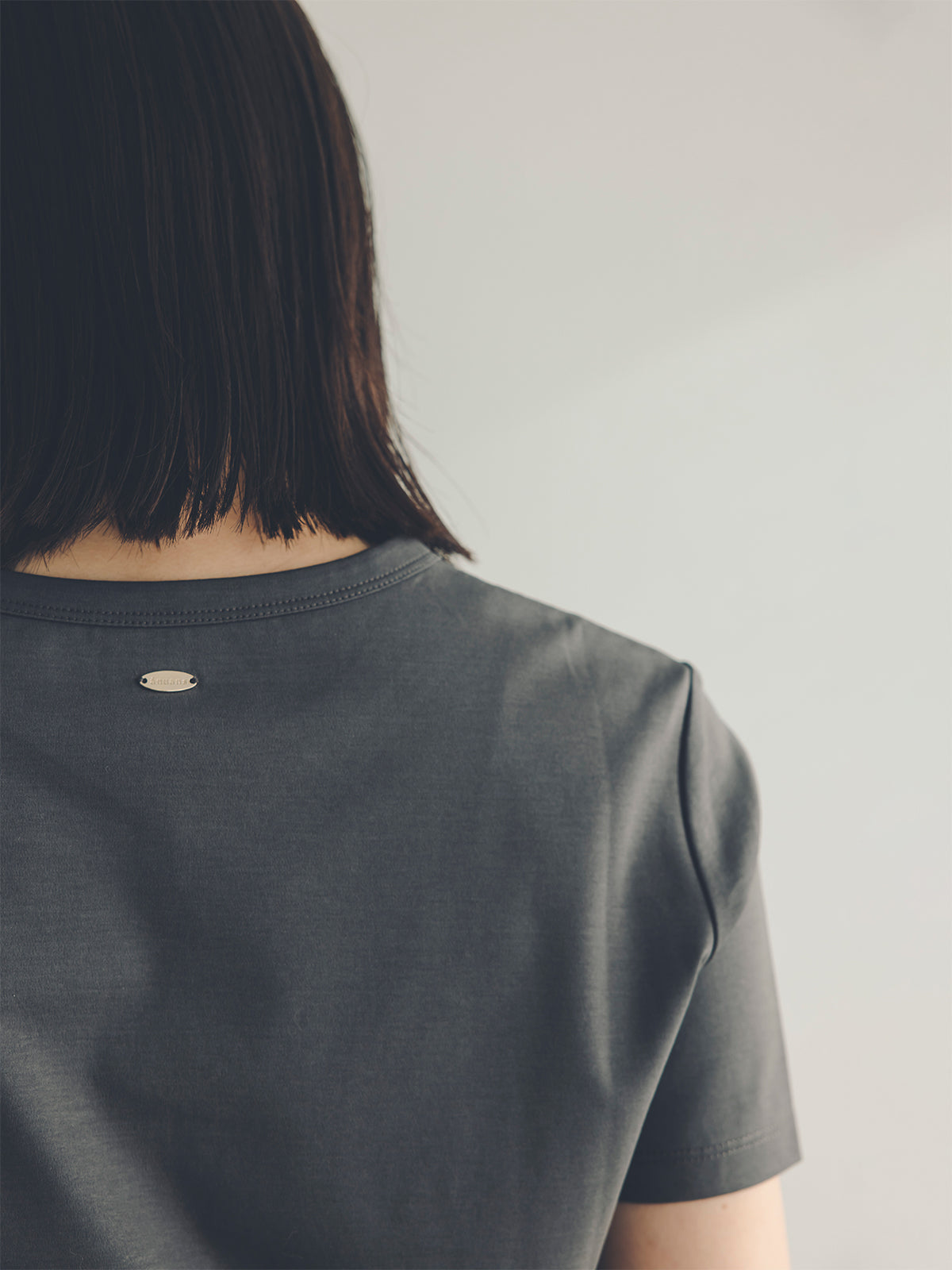 絲滑觸感棉質修身T恤