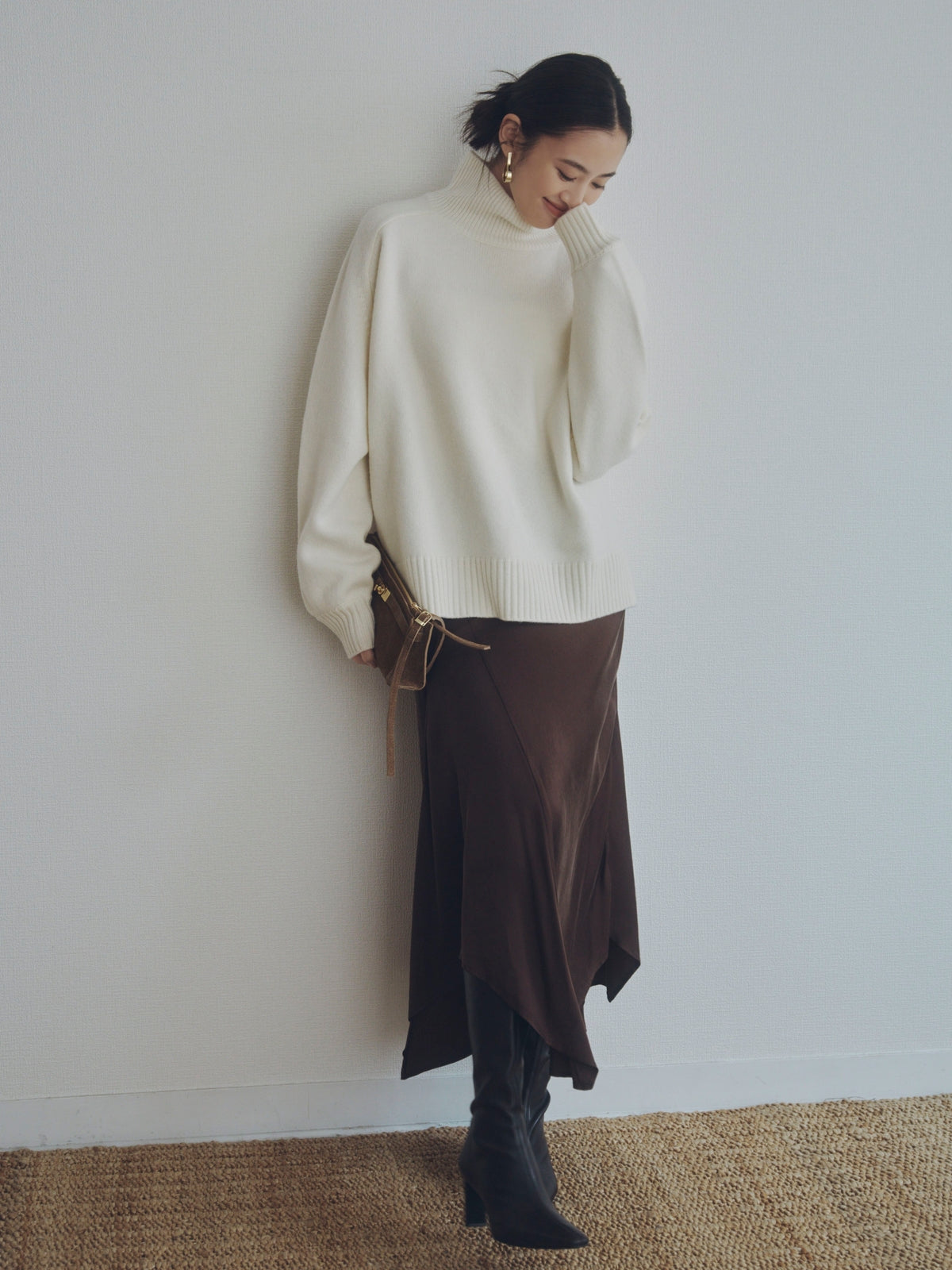 ウールカシミヤタートルネックプルオーバー