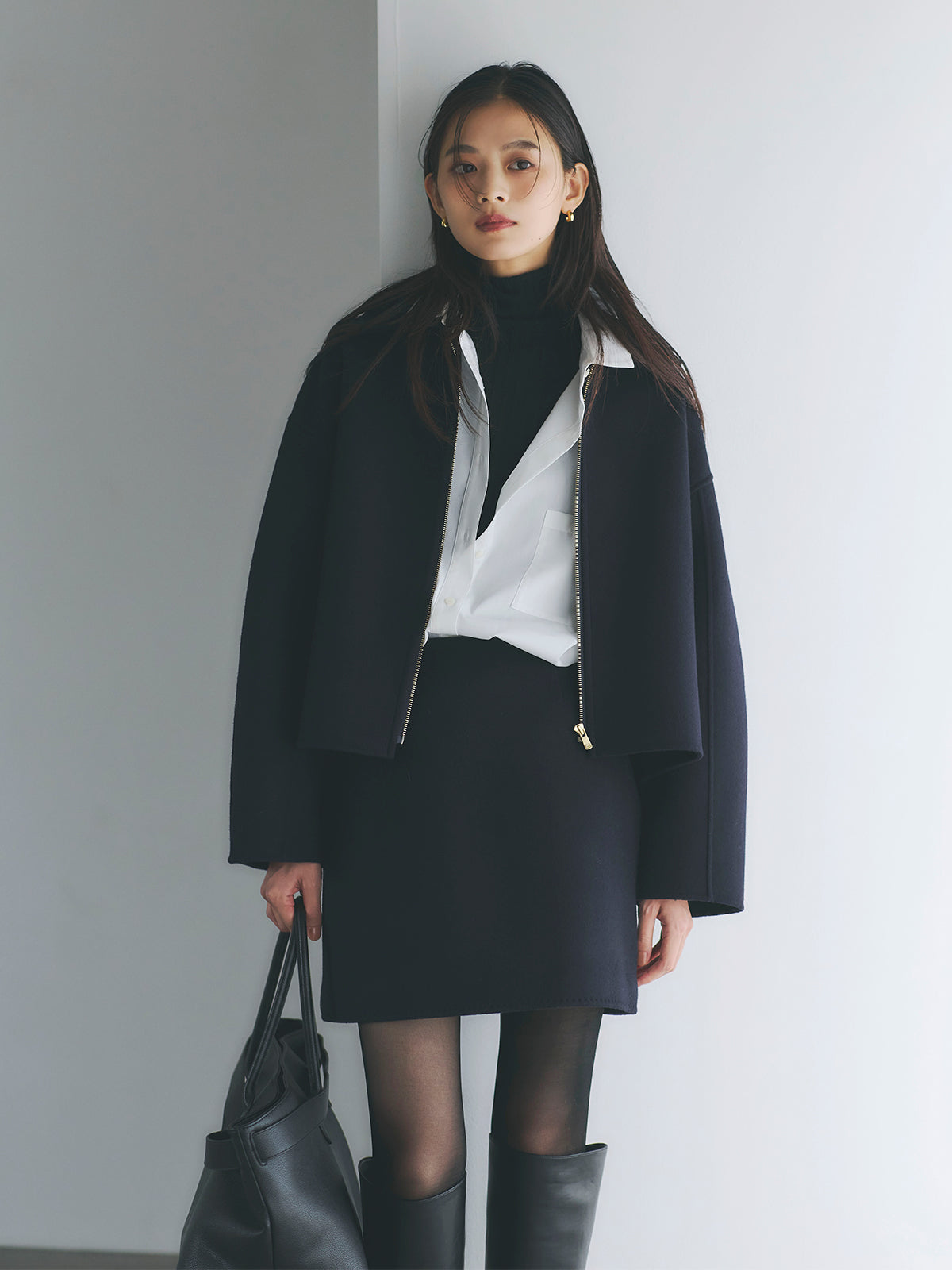 リバーウールショートコート