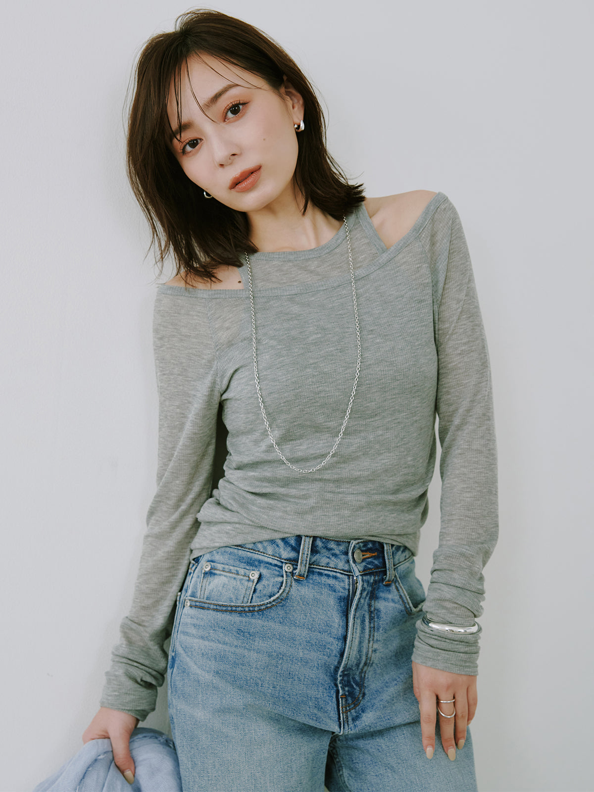 Wide leg denim