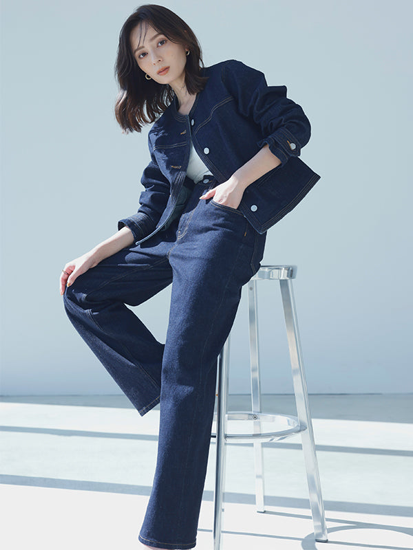 Wide leg denim