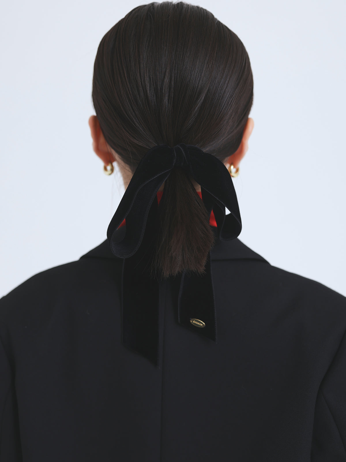 ベルベットリボンヘアゴム