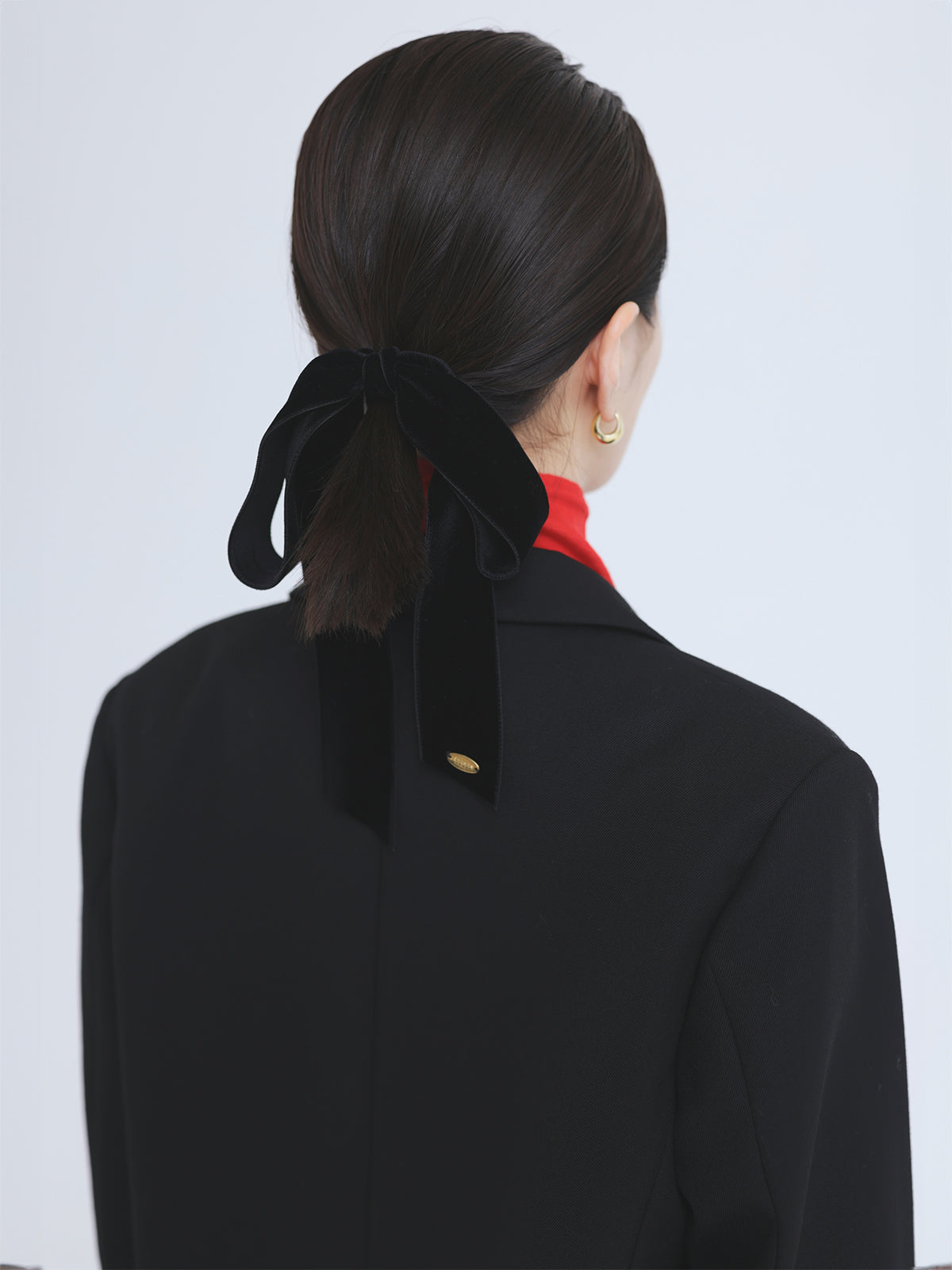 ベルベットリボンヘアゴム