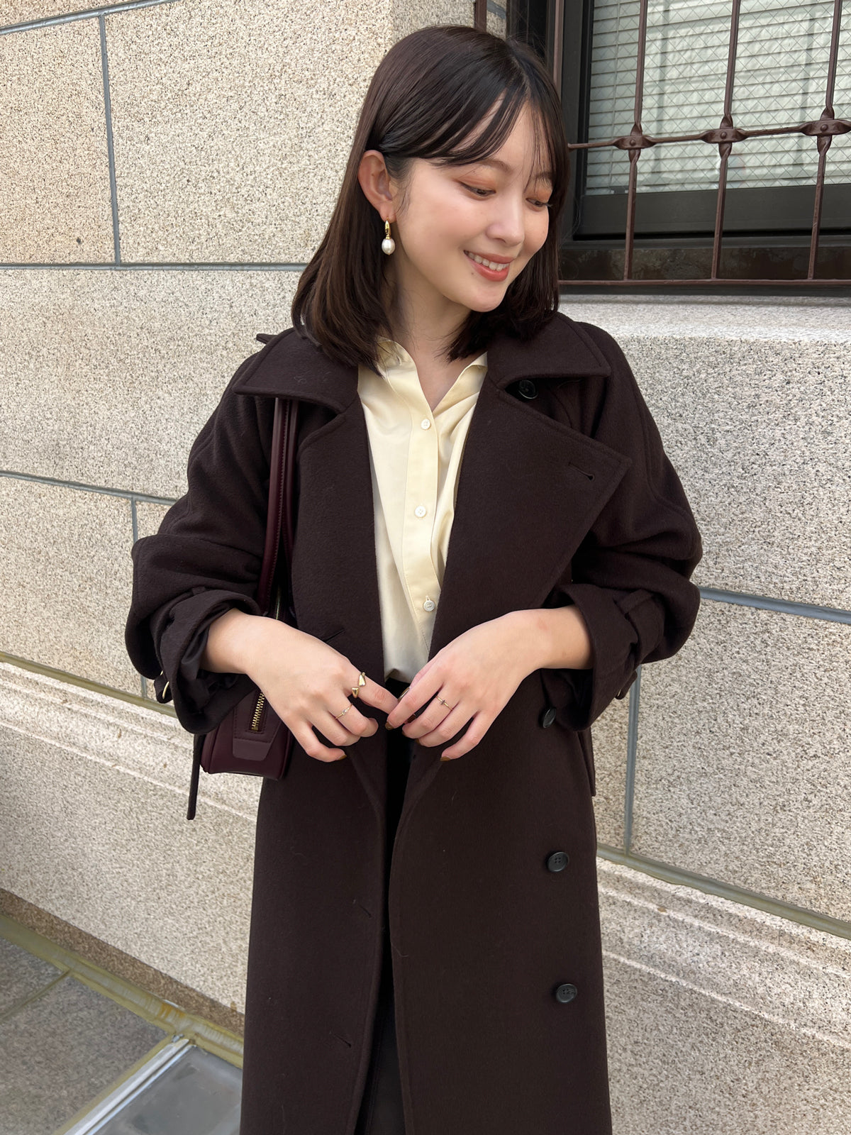 ウールトレンチコート