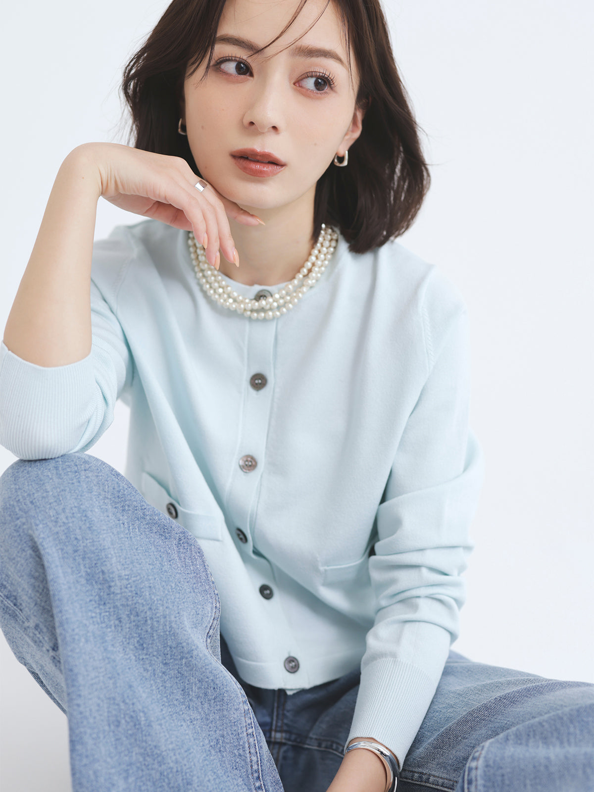 バロックパールロングネックレス