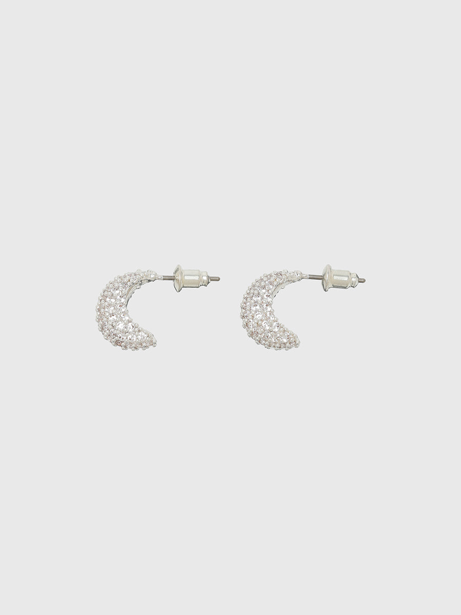 ストーンミニフープピアス