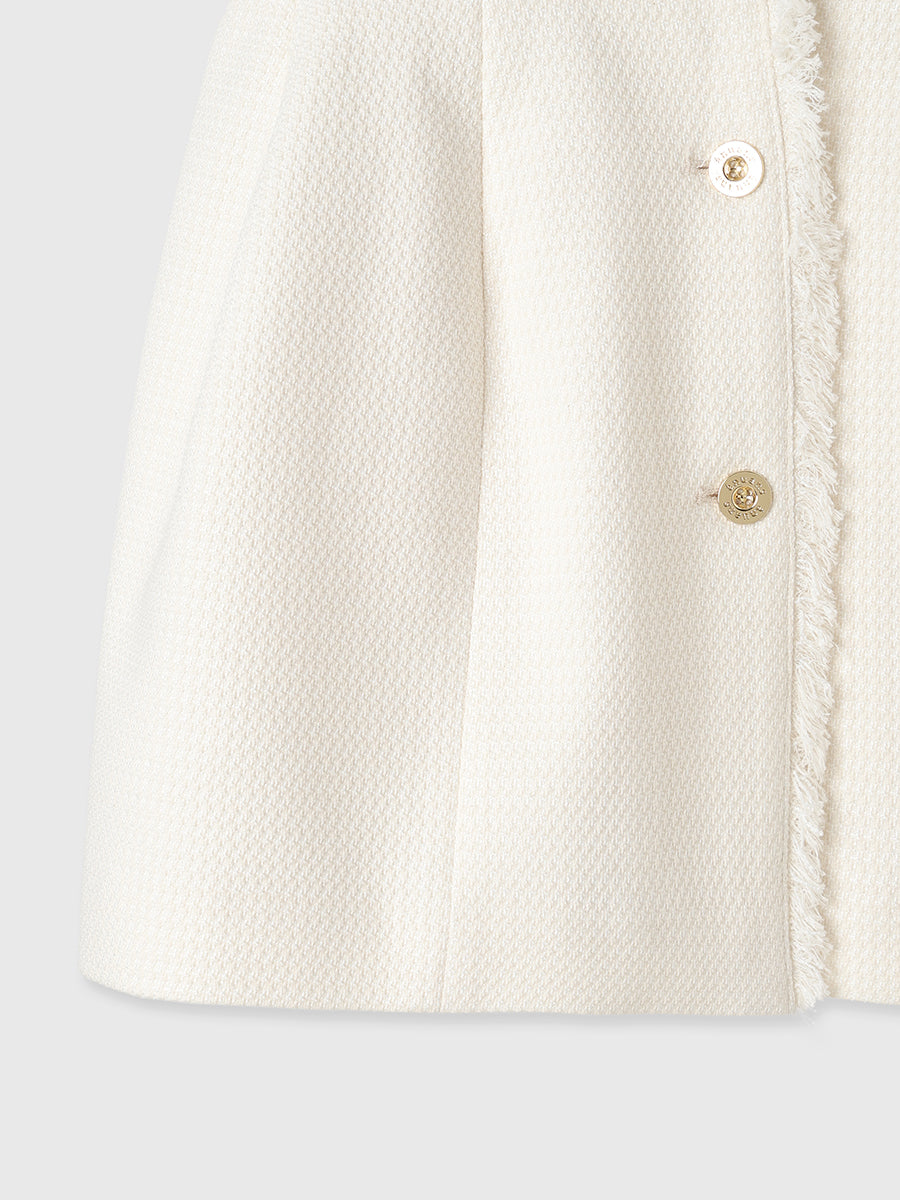 ツイードフォルムジレトップス