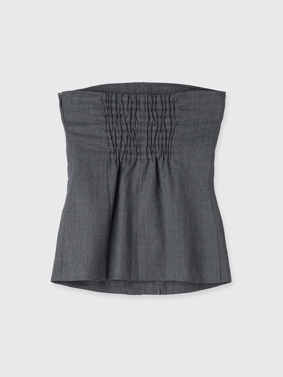 彈性羊毛前扣胸衣