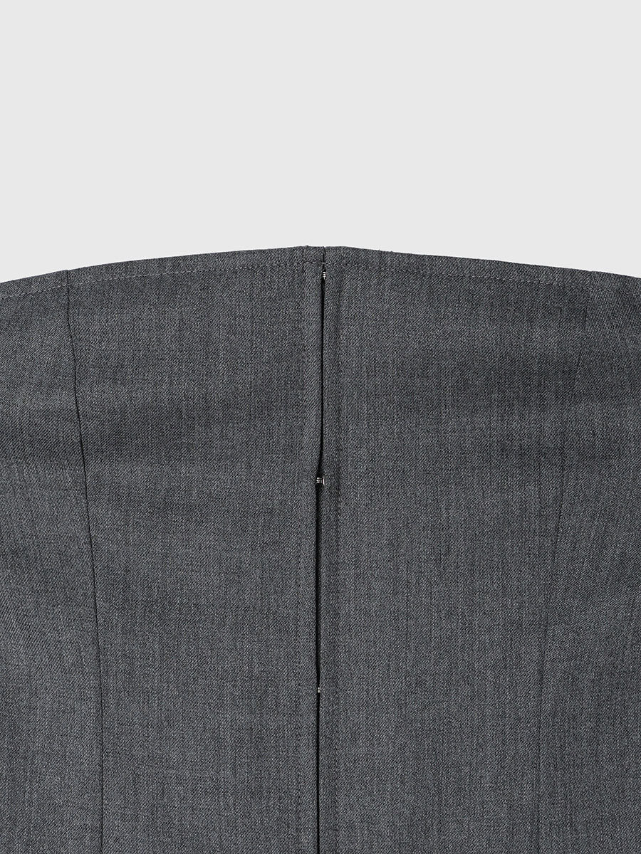 彈性羊毛前扣胸衣