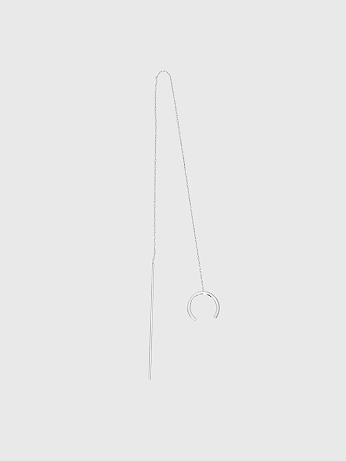 SLV925 스윙 체인 커프 귀걸이