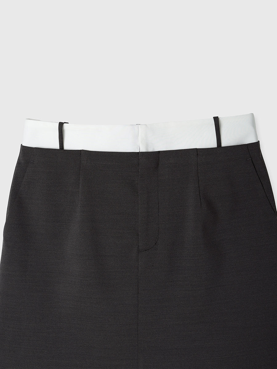 Shirt Belt Mini Skirt