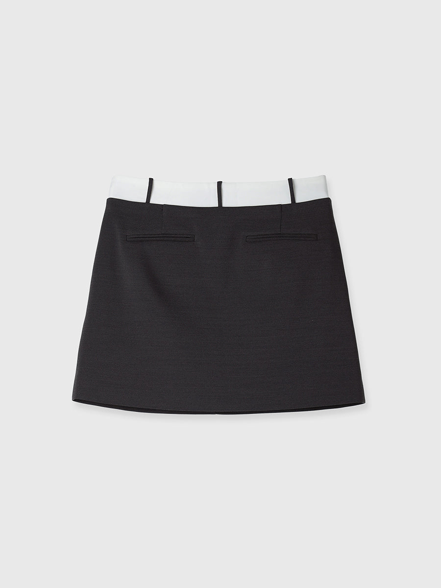 Shirt Belt Mini Skirt