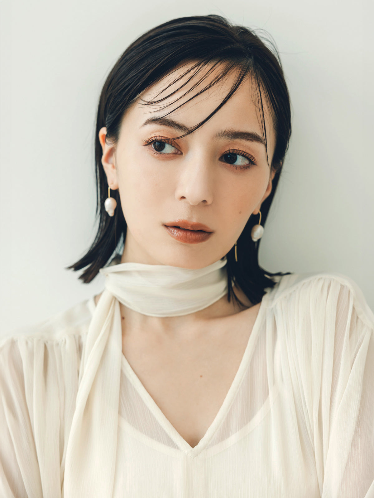 シフォンラッフルワンピース
