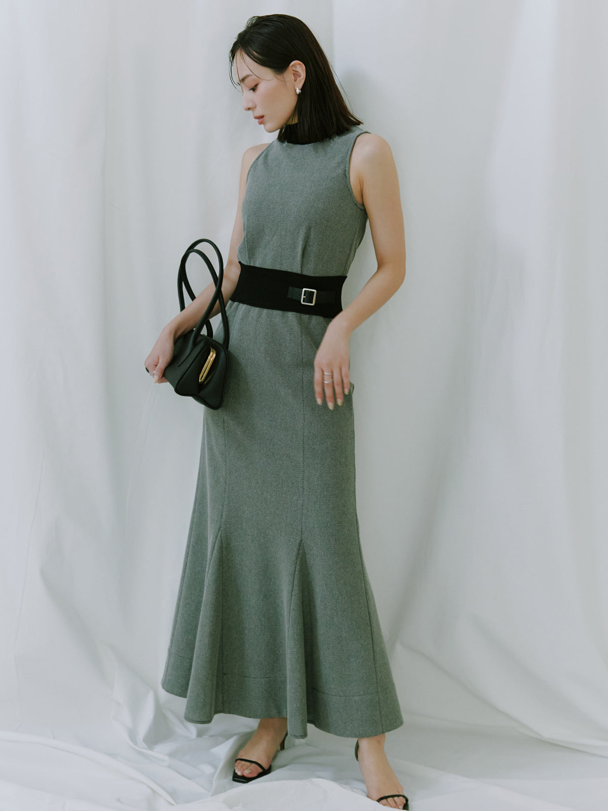 ニットドッキングクラシカルワンピース 