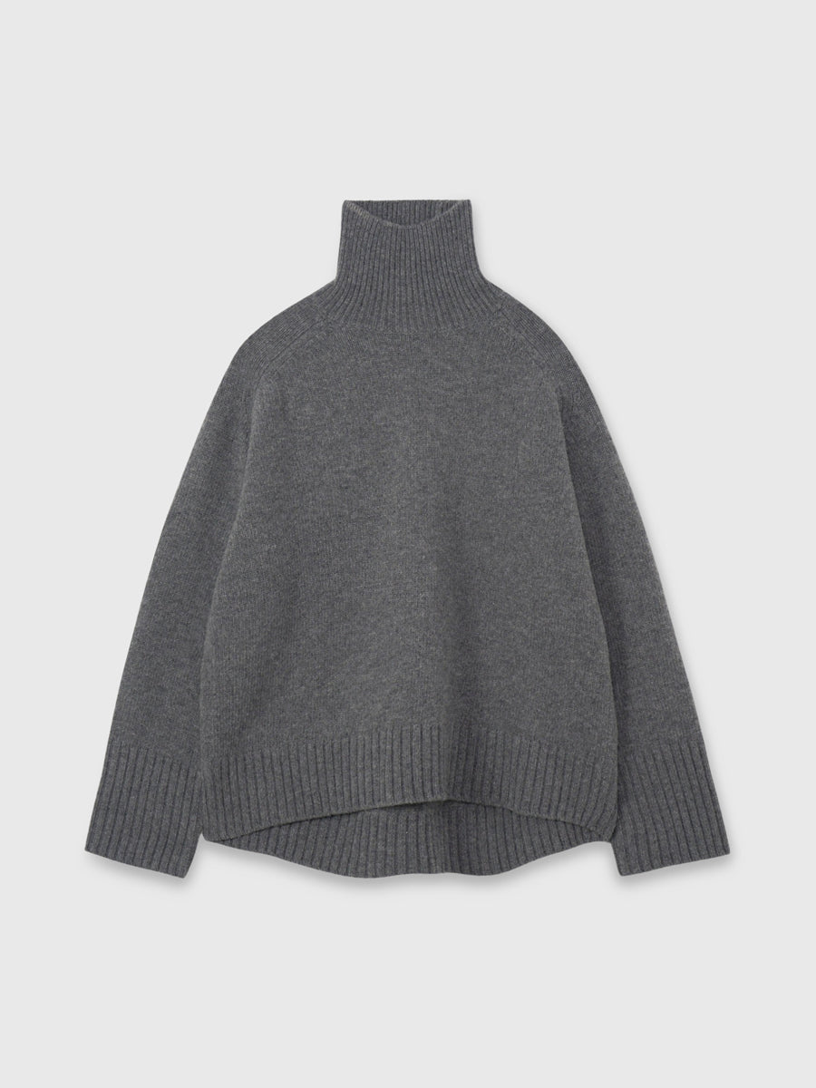 HAMILTONウールカシミヤタートルネックプルオーバー