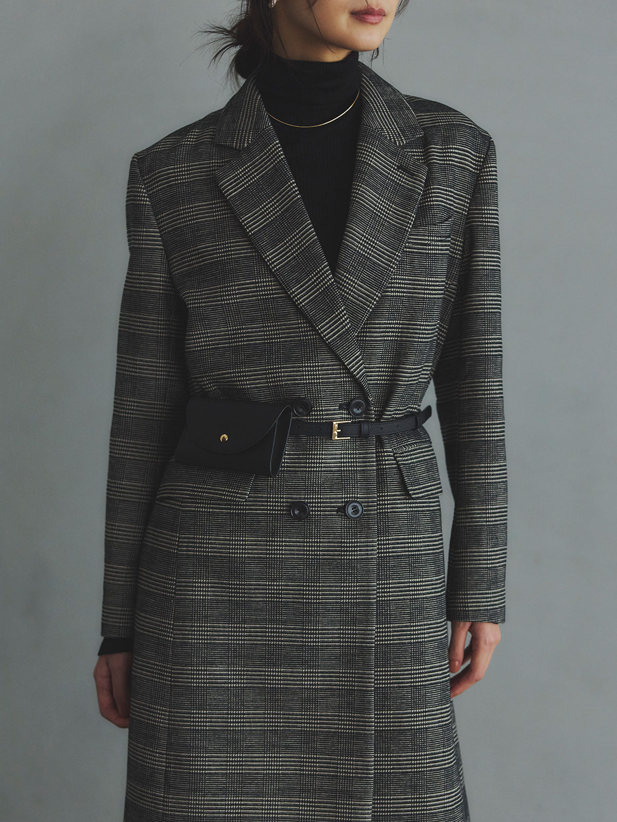 寬鬆西裝外套大衣